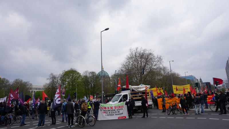Demonstration am 1. Mai in Berlin