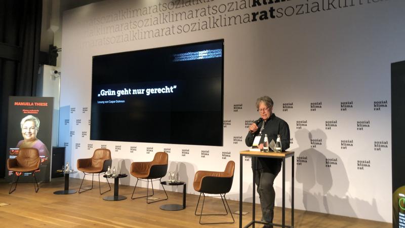 Buchpremiere Grün geht nur gerecht beim Sozialklimarat
